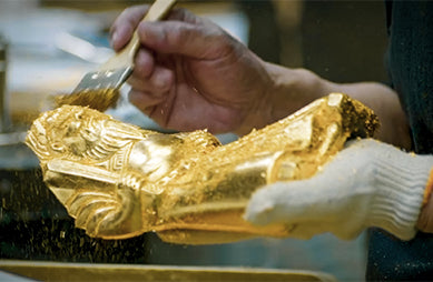 【FILM】Craftsman visit: The gilder of the “golden Shoki” 