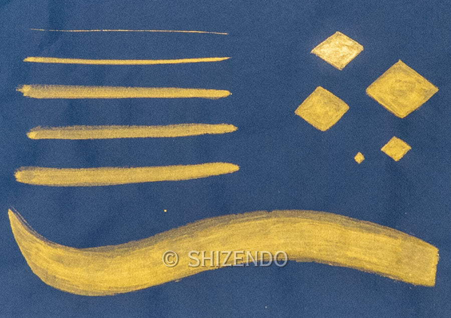 純金泥24K 塗り見本