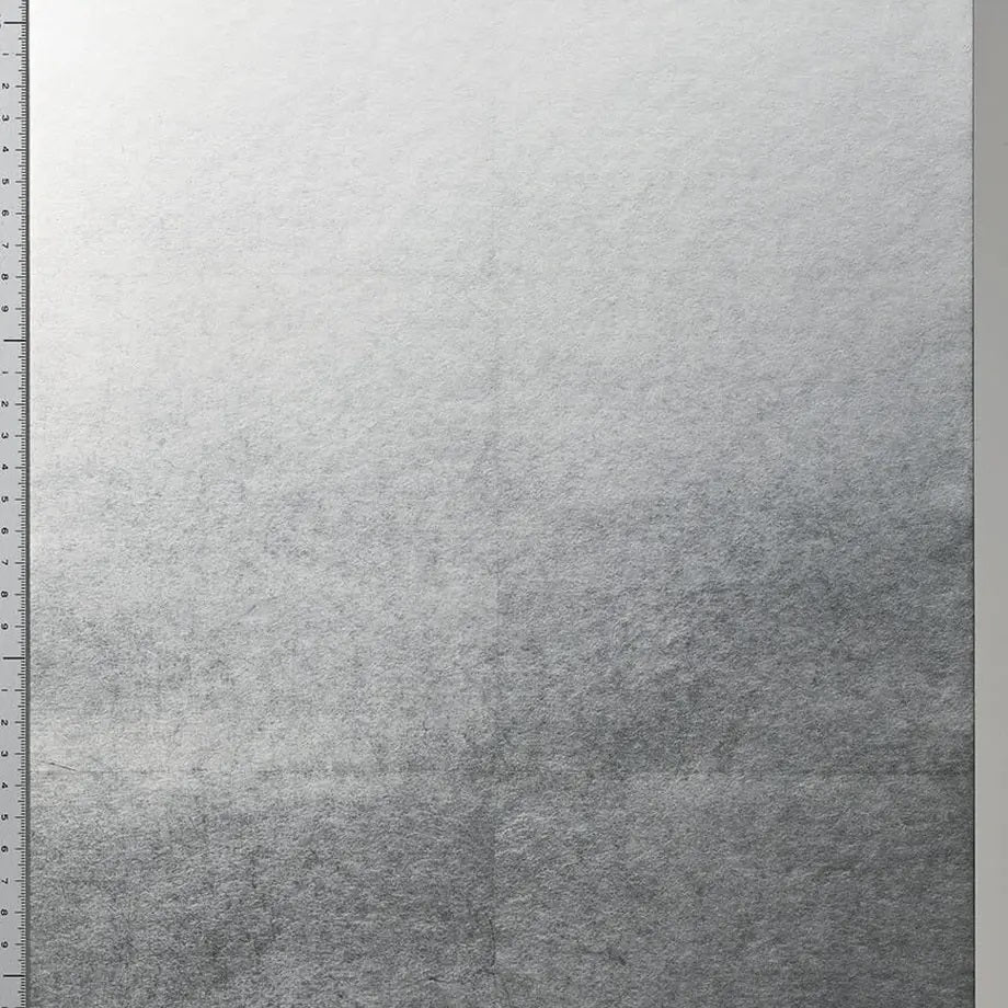 箔壁紙　銀箔